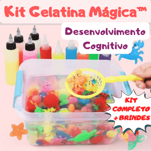 Kit Gelatina Mágica - Desenvolvimento Cognitivo - Loja Mega Mania