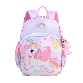 Mochila Infantil Unicórnio - Rosa e Lilás - Loja Mega Mania