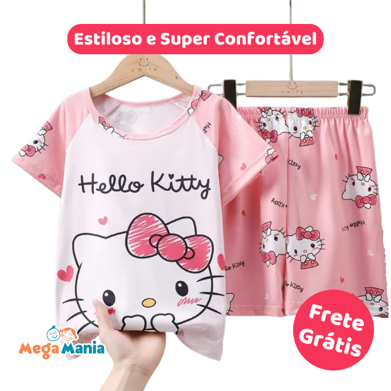 Pijama Infantil Hello Kitty - Loja Mega Mania