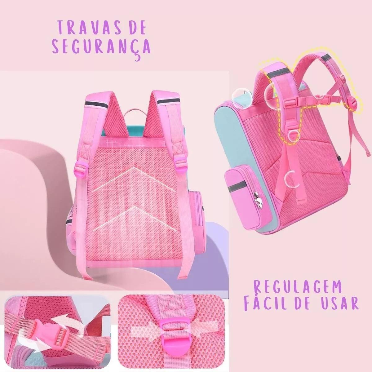 Mochila Escolar Unicórnio Infantil - Loja Mega Mania