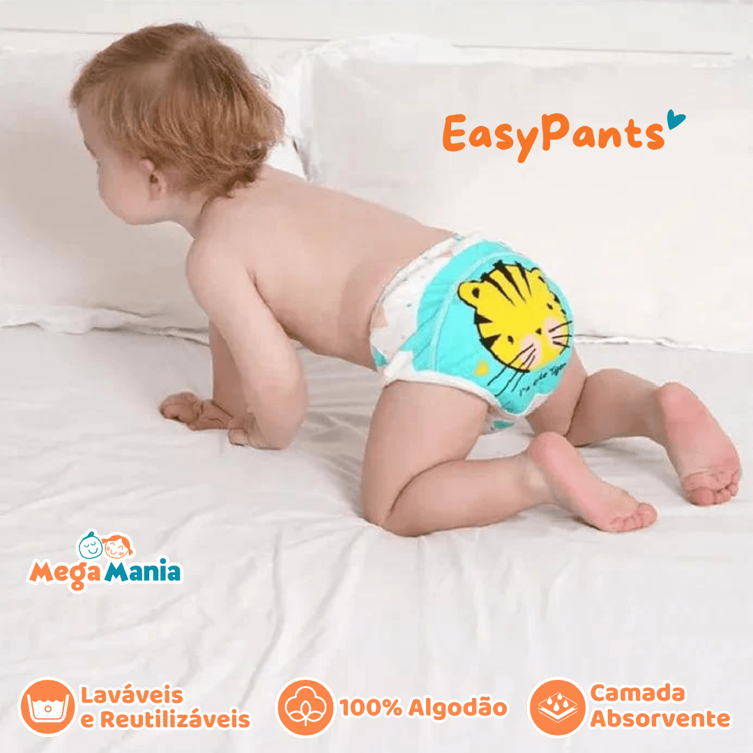 EasyPants - Calcinha e Cueca para Desfralde (4 PEÇAS) 1 a 5 anos - Loja Mega Mania