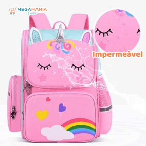 Mochila Escolar Unicórnio Infantil - Loja Mega Mania