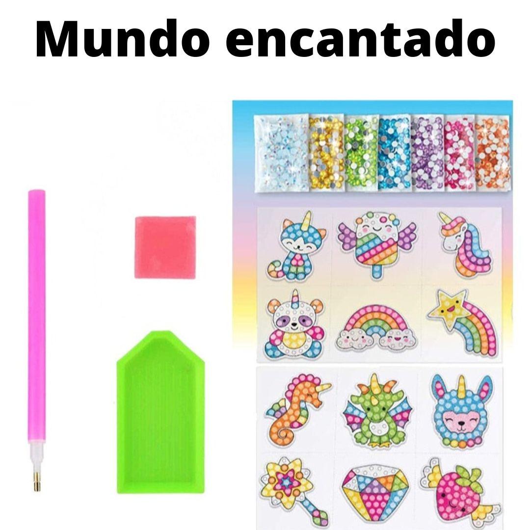 Kit Pintura Infantil de Diamante 5D - Adesivos - Loja Mega Mania