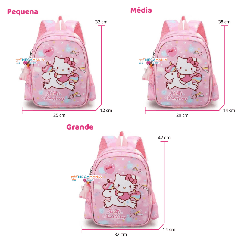 Mochila Hello Kitty Infantil - Loja Mega Mania