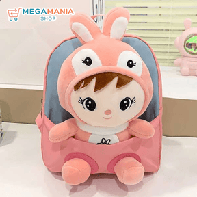 Mochila com Boneca de Pelúcia Infantil - Loja Mega Mania