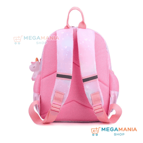 Mochila Infantil Unicórnio - Rosa e Lilás - Loja Mega Mania